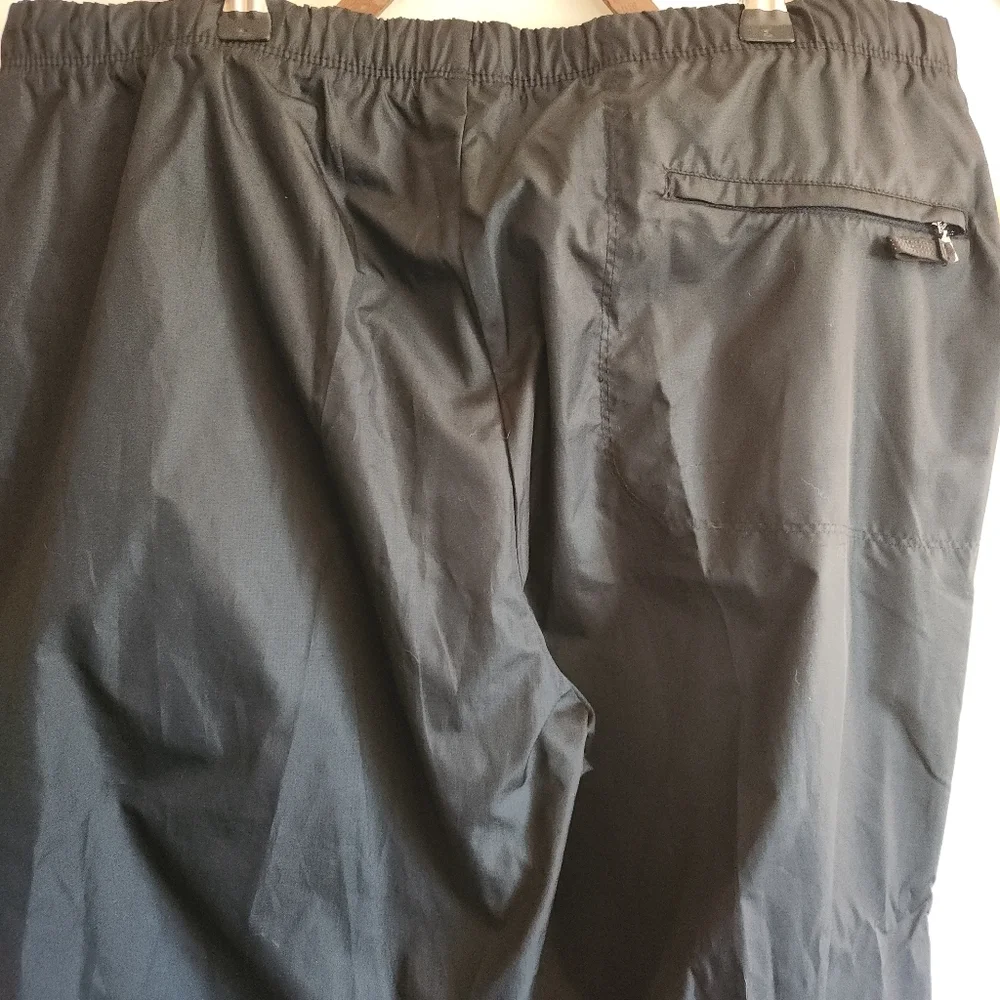 Nike Golf Wind Pant Straight-Leg Track Black Drawstring Pocket Large L
